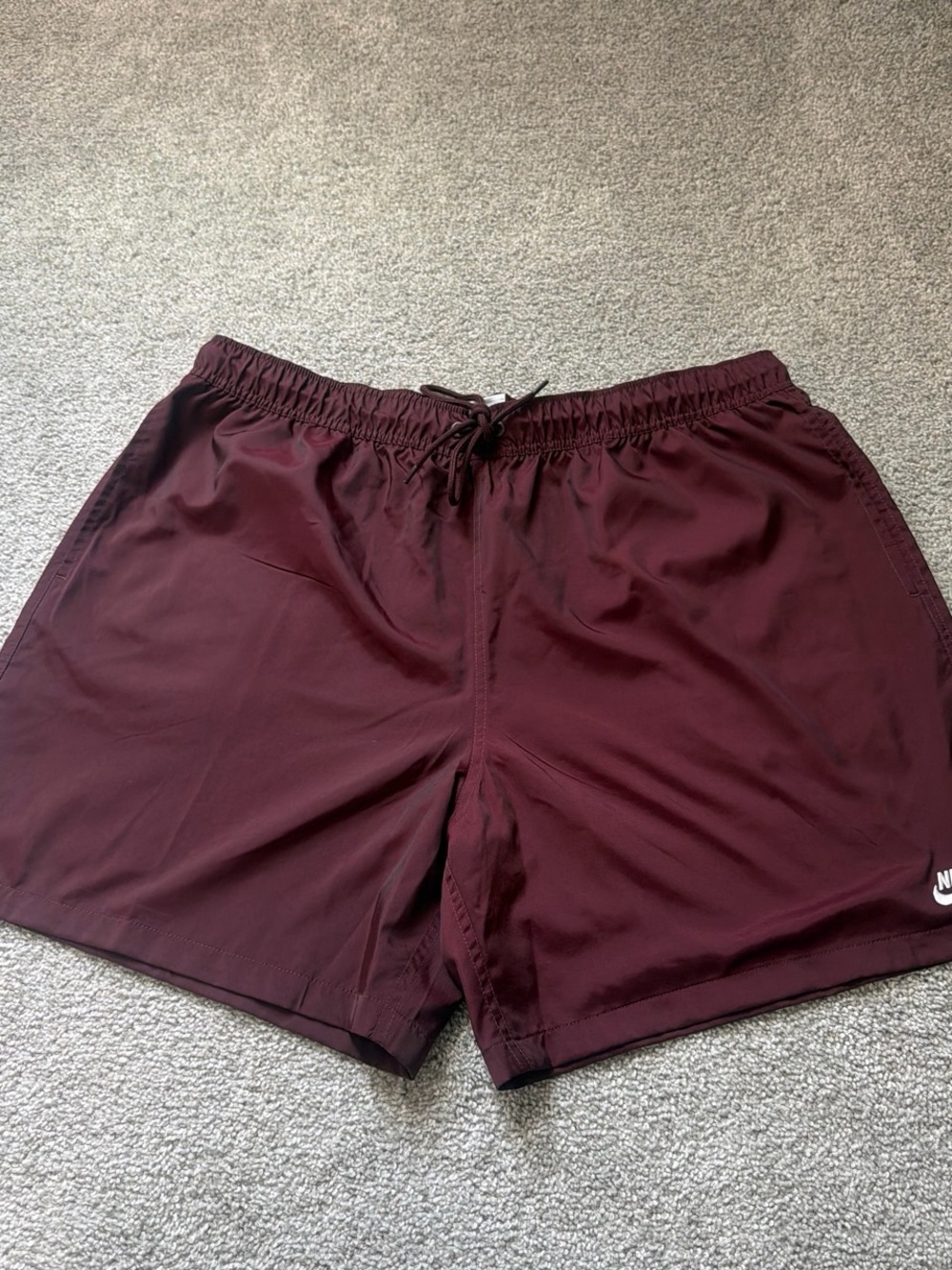 New Nike Burgundy Athletic Men’s Shorts